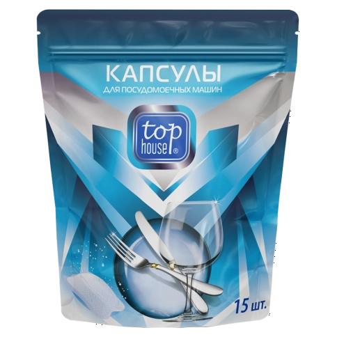 Капсулы для посудомоечных машин TOP HOUSE 15 шт. (180667)